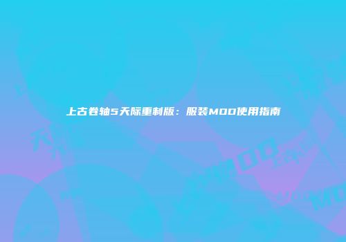 上古卷轴5天际重制版：服装MOD使用指南