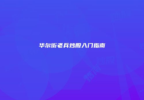 华尔街老兵炒股入门指南