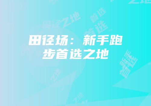 田径场：新手跑步首选之地