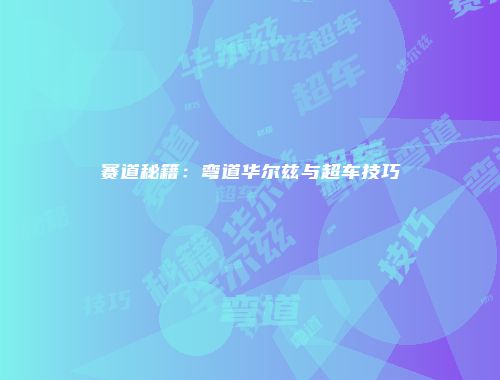 赛道秘籍：弯道华尔兹与超车技巧