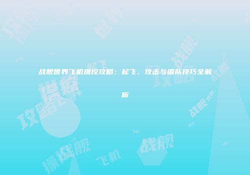 战舰世界飞机操控攻略：起飞、攻击与编队技巧全解析