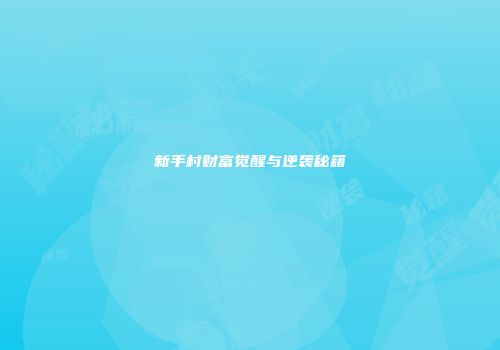 新手村财富觉醒与逆袭秘籍