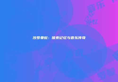 沙罗曼蛇：像素记忆与音乐传奇