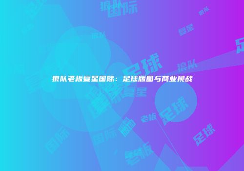 狼队老板复星国际：足球版图与商业挑战