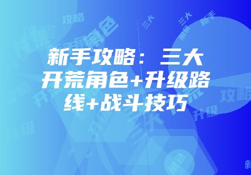 新手攻略：三大开荒角色+升级路线+战斗技巧