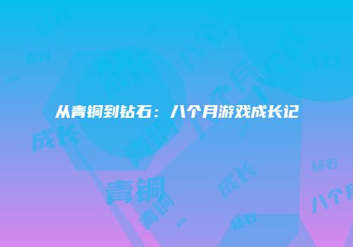 从青铜到钻石：八个月游戏成长记