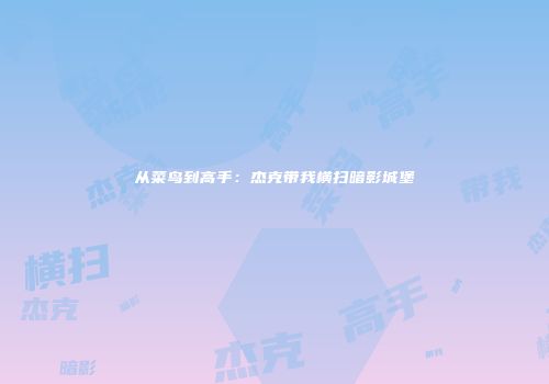 从菜鸟到高手：杰克带我横扫暗影城堡