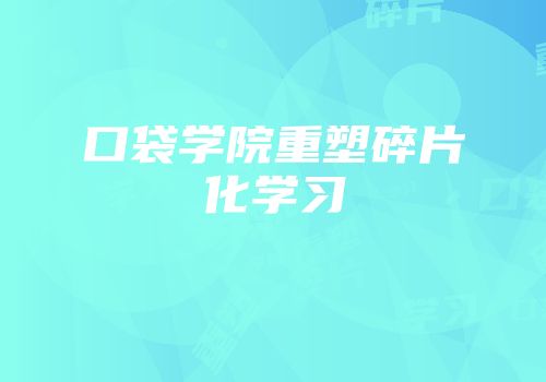 口袋学院重塑碎片化学习