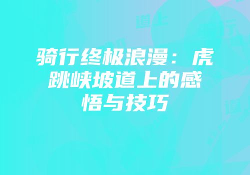 骑行终极浪漫：虎跳峡坡道上的感悟与技巧