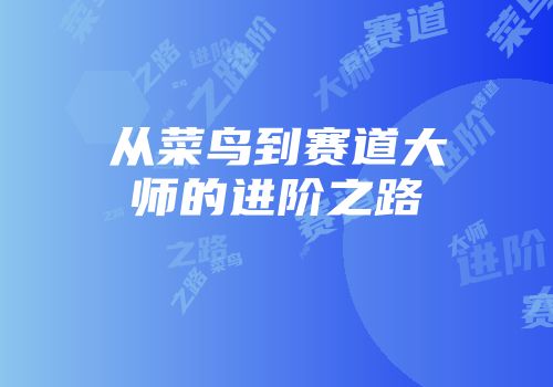 从菜鸟到赛道大师的进阶之路