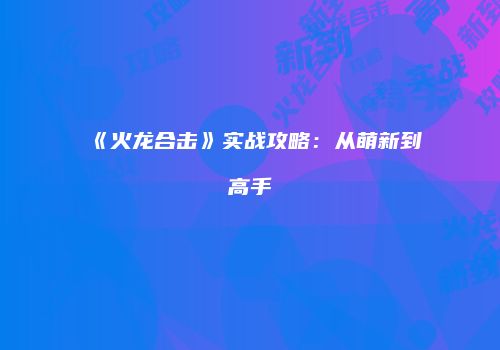 《火龙合击》实战攻略：从萌新到高手