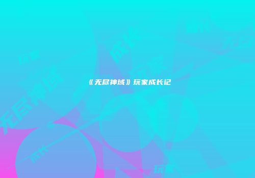 《无尽神域》玩家成长记