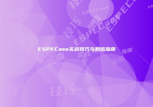 ESPECase实战技巧与避坑指南