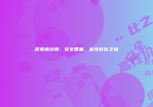 觅兔指纹锁：安全智能，高性价比之选