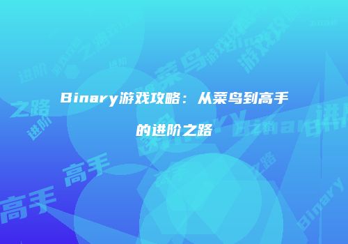 Binary游戏攻略：从菜鸟到高手的进阶之路
