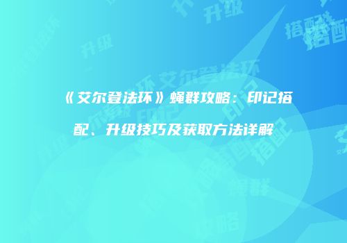 《艾尔登法环》蝇群攻略：印记搭配、升级技巧及获取方法详解