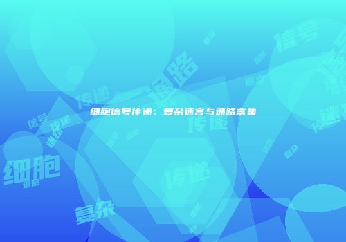 细胞信号传递：复杂迷宫与通路富集