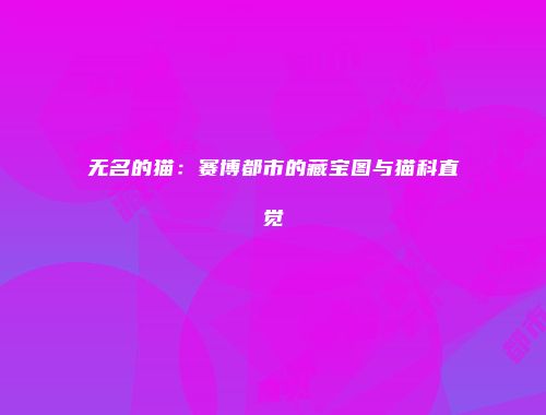 无名的猫：赛博都市的藏宝图与猫科直觉