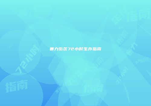 暴力街区72小时生存指南