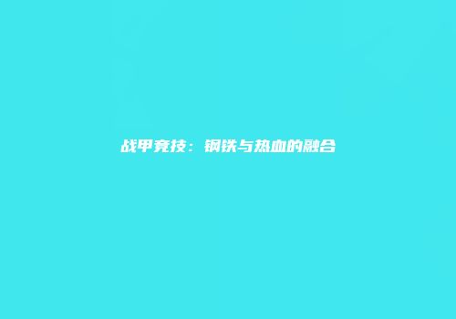 战甲竞技：钢铁与热血的融合