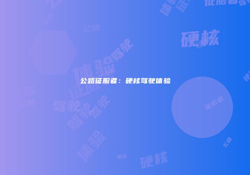 公路征服者：硬核驾驶体验