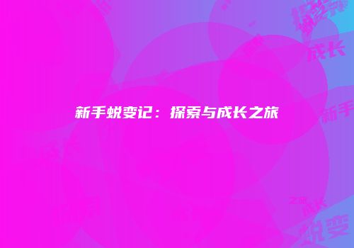 新手蜕变记：探索与成长之旅