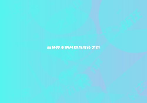 新任领主的开局与成长之路