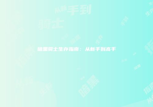 暗黑骑士生存指南：从新手到高手