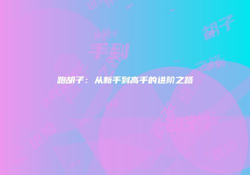 跑胡子：从新手到高手的进阶之路