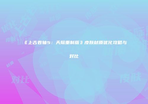 《上古卷轴5：天际重制版》皮肤材质优化攻略与对比