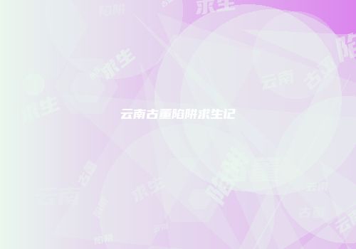 云南古董陷阱求生记