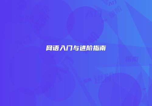 网语入门与进阶指南